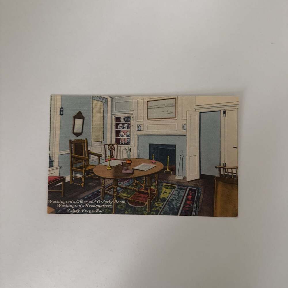 Mrs Washington's Sitting Room Mt. Vernon Virginia Postcard